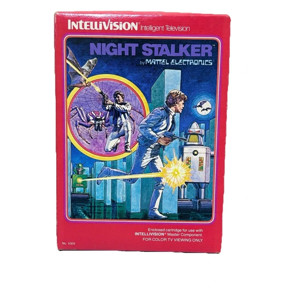Night Stalker Intellivision, 1982 Video Game Complete In Box Clean
